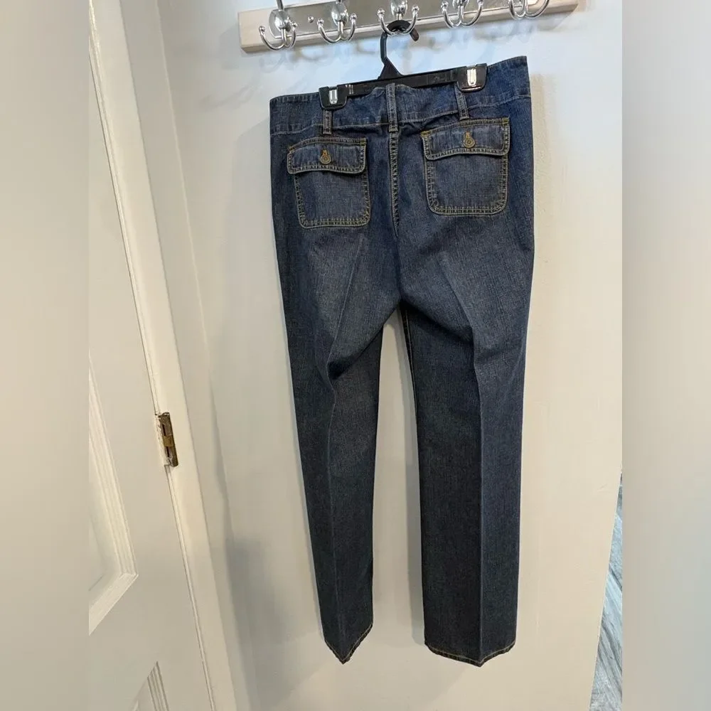 Michael Kors Dark Blue Flare Jeans